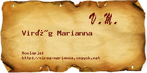 Virág Marianna névjegykártya