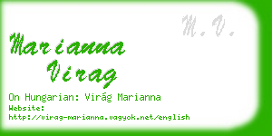 marianna virag business card
