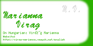 marianna virag business card
